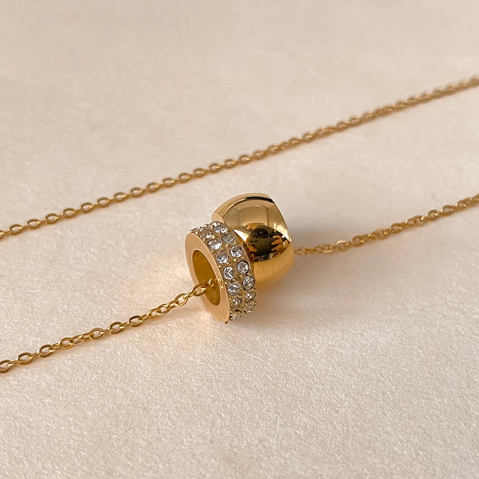 Duo Elegance Anhänger Kette