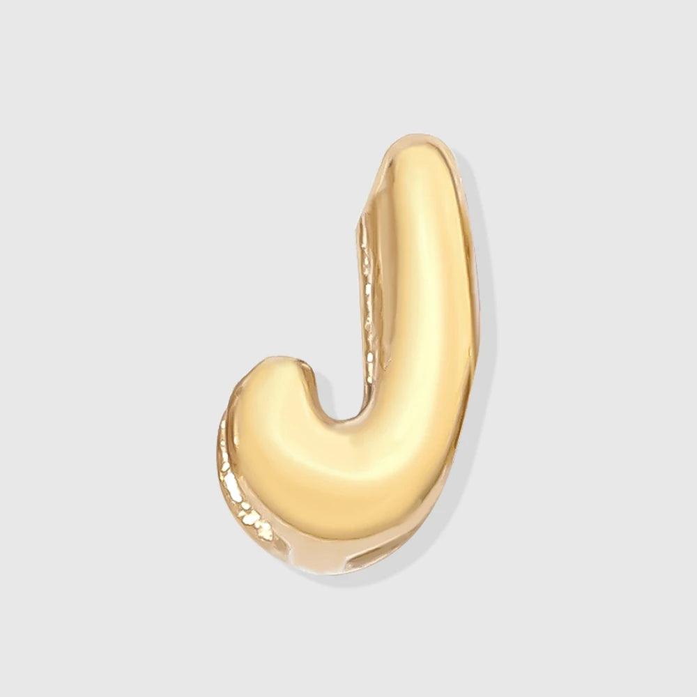 Bubble Buchstaben Anhänger J Gold - Fascina