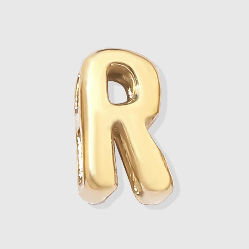 Bubble Buchstaben Anhänger R Gold - Fascina