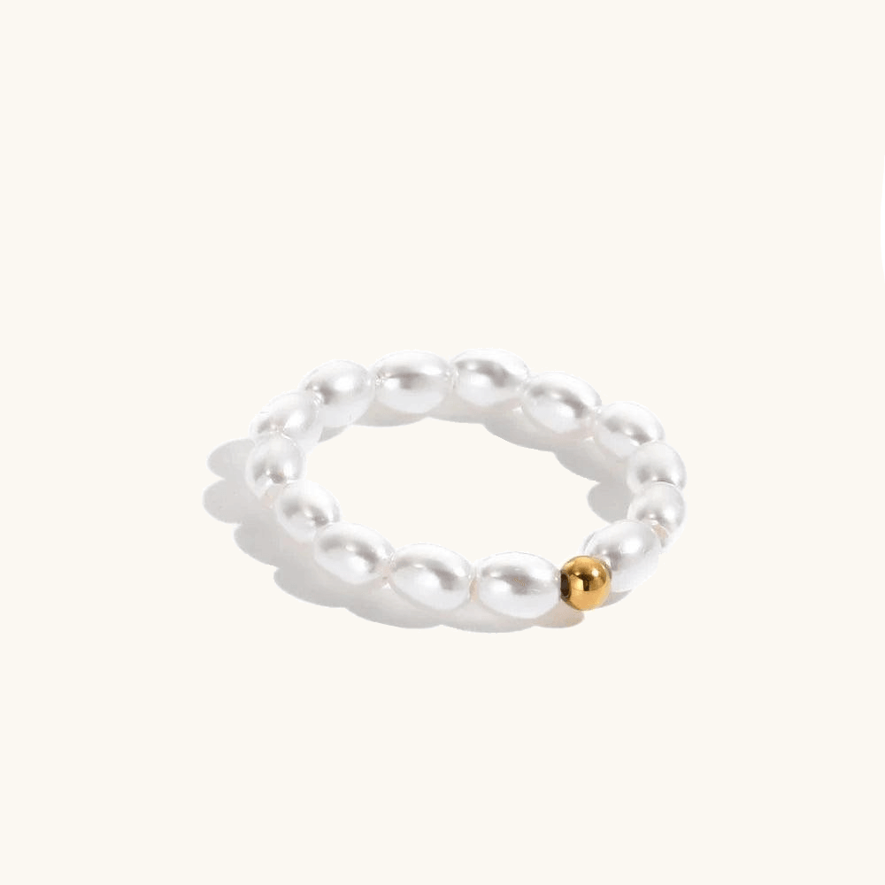 Oceans Touch Ring Perlen Goldpunkt - Fascina