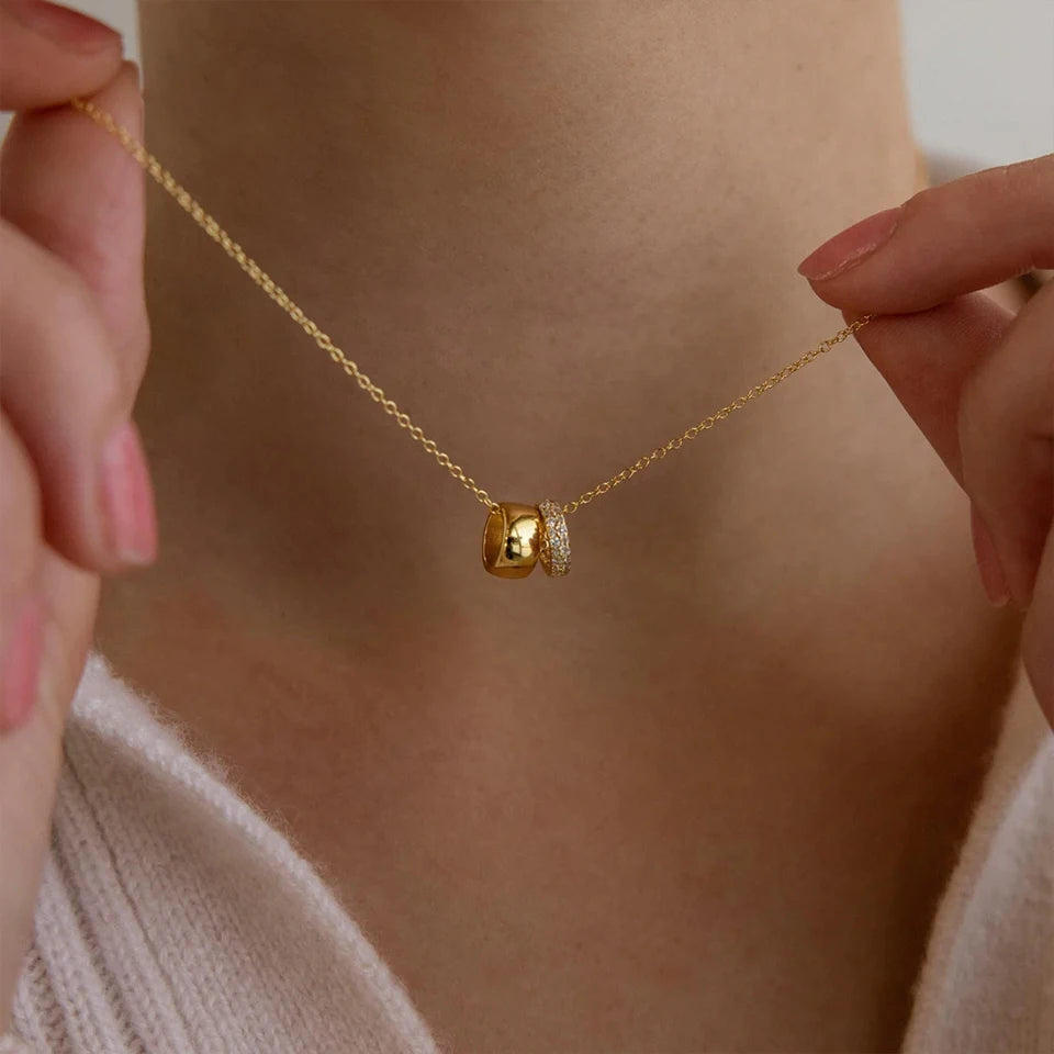 Duo Elegance Anhänger Kette