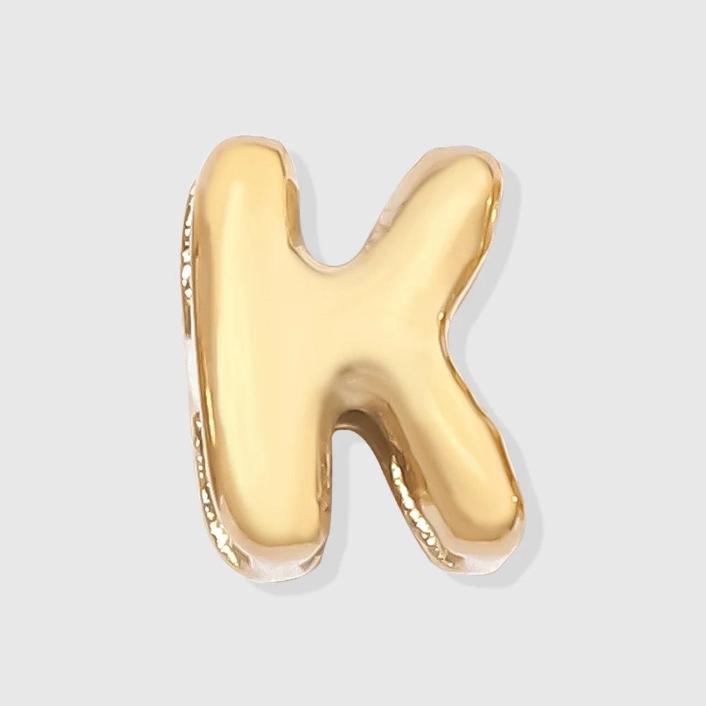 Bubble Buchstaben Anhänger K Gold - Fascina