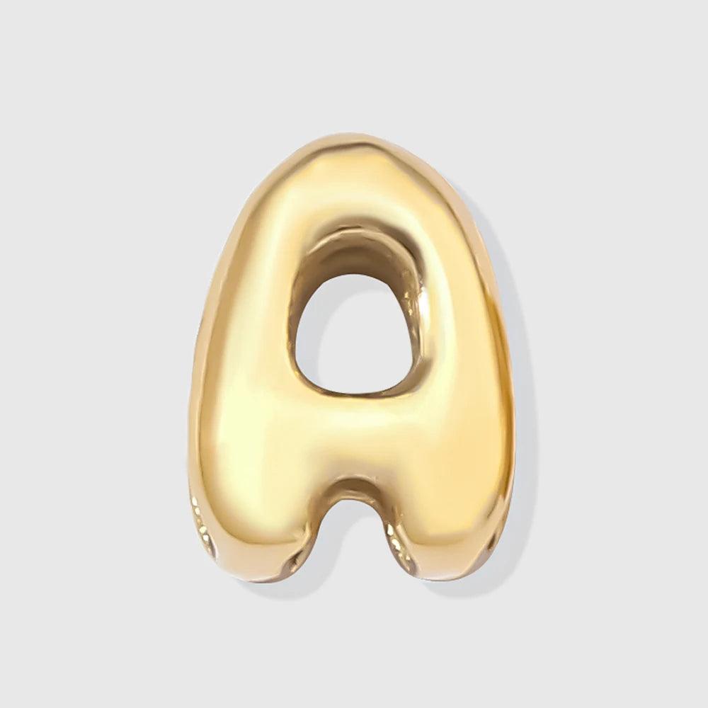 Bubble Buchstaben Anhänger A Gold - Fascina