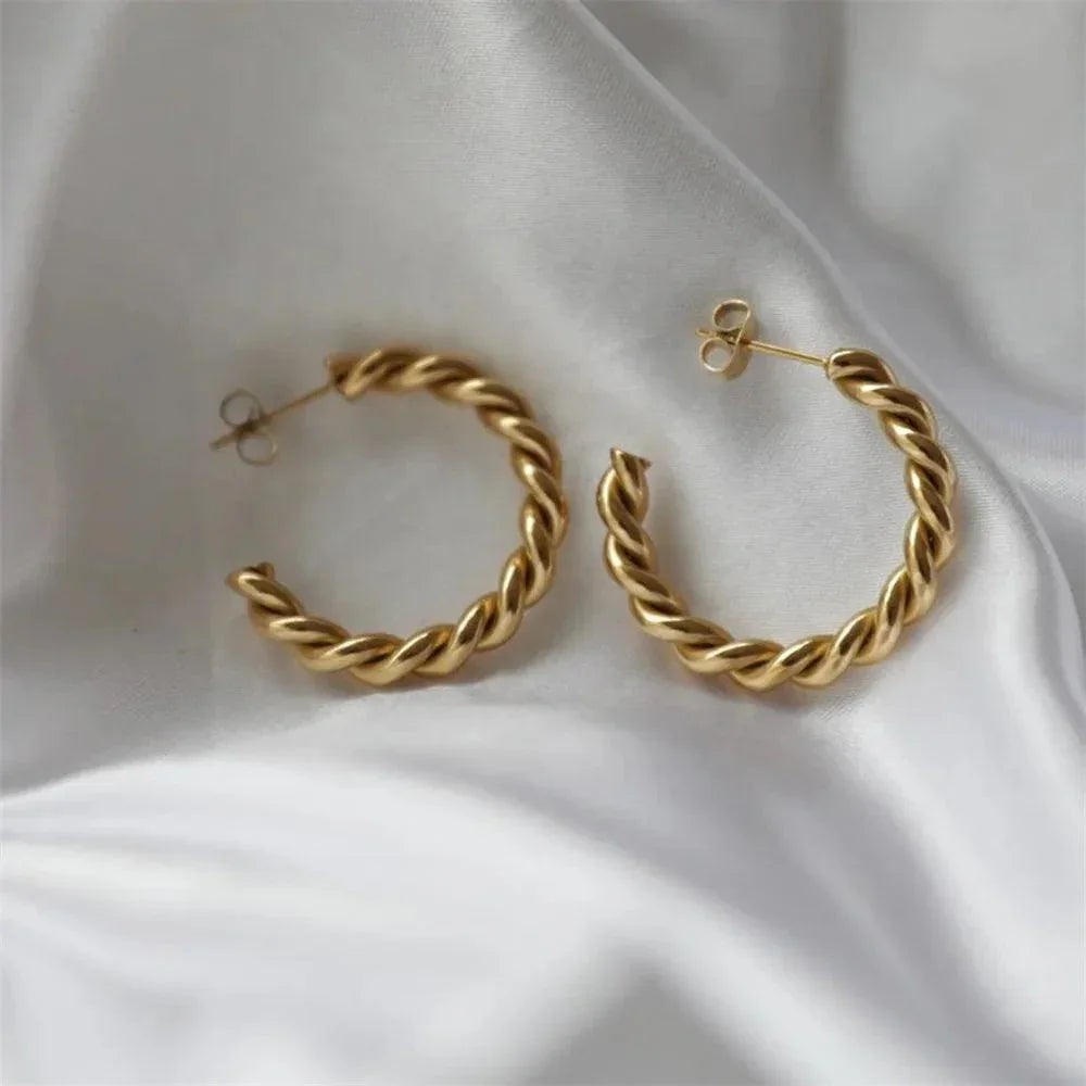 Twist Round Ohrringe - Fascina