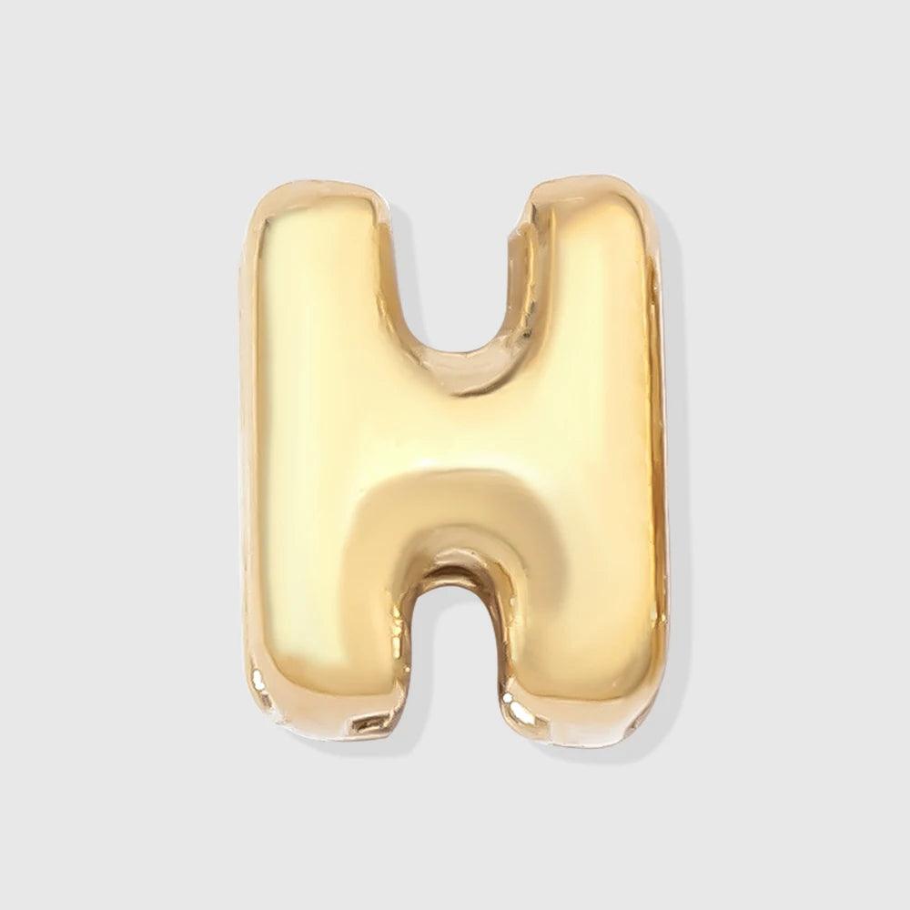 Bubble Buchstaben Anhänger H Gold - Fascina