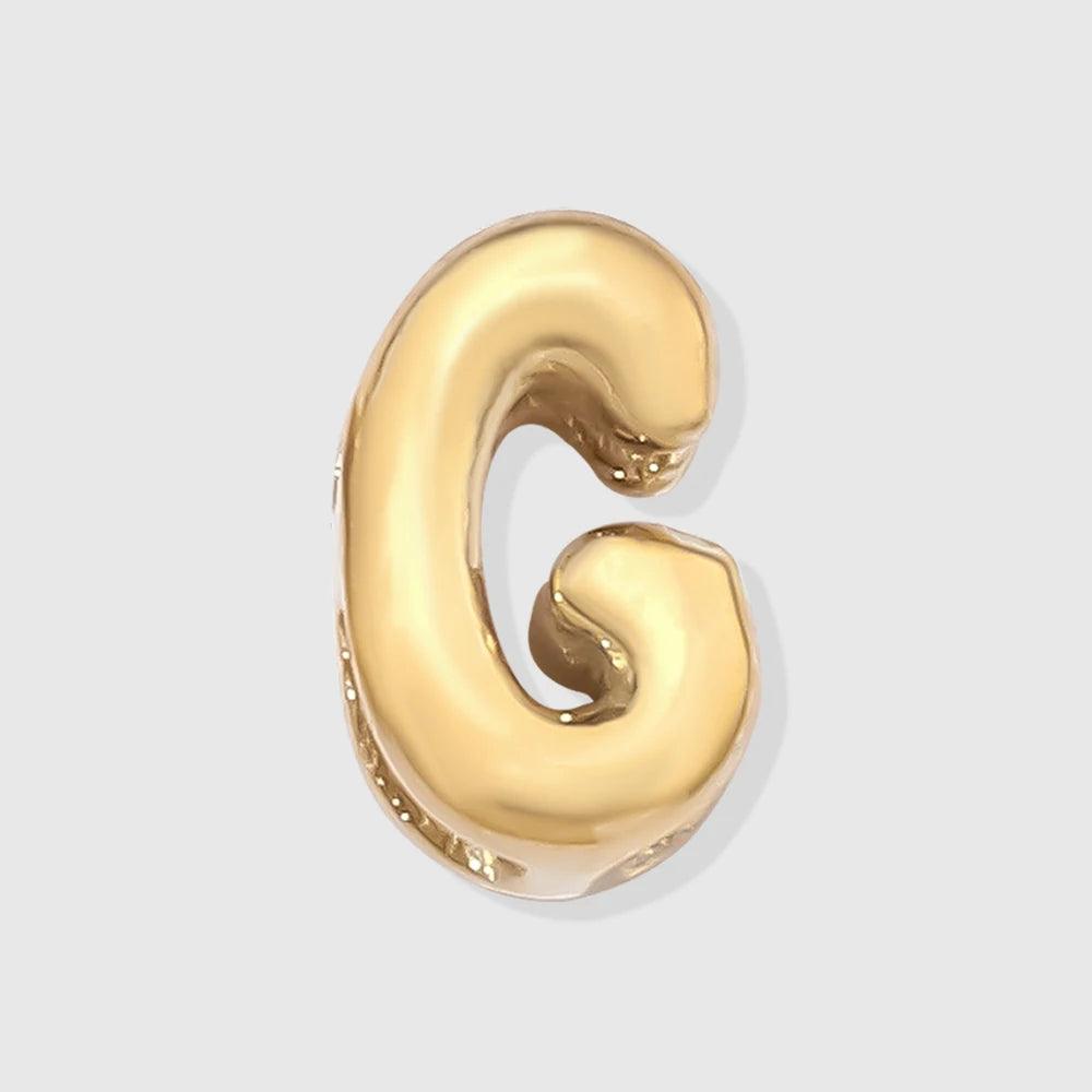 Bubble Buchstaben Anhänger G Gold - Fascina