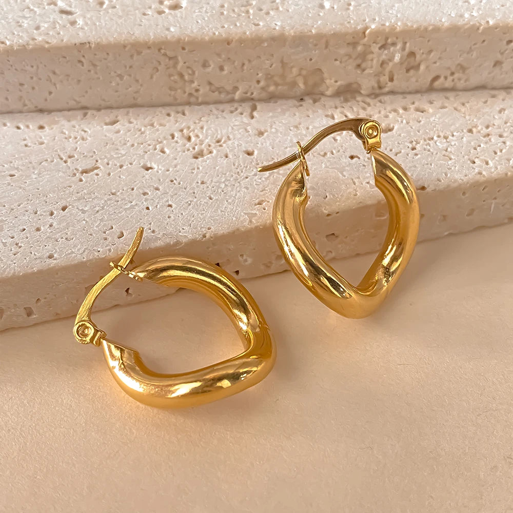 Twist Glam Hoops Ohrringe