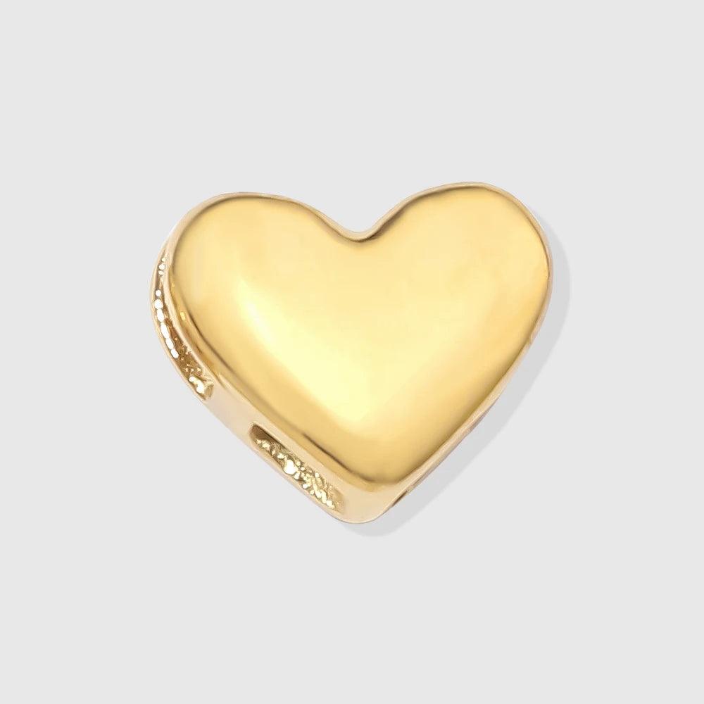 Bubble Buchstaben Anhänger Herz Symbol Gold - Fascina
