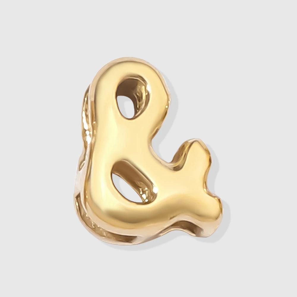 Bubble Buchstaben Anhänger & Gold - Fascina