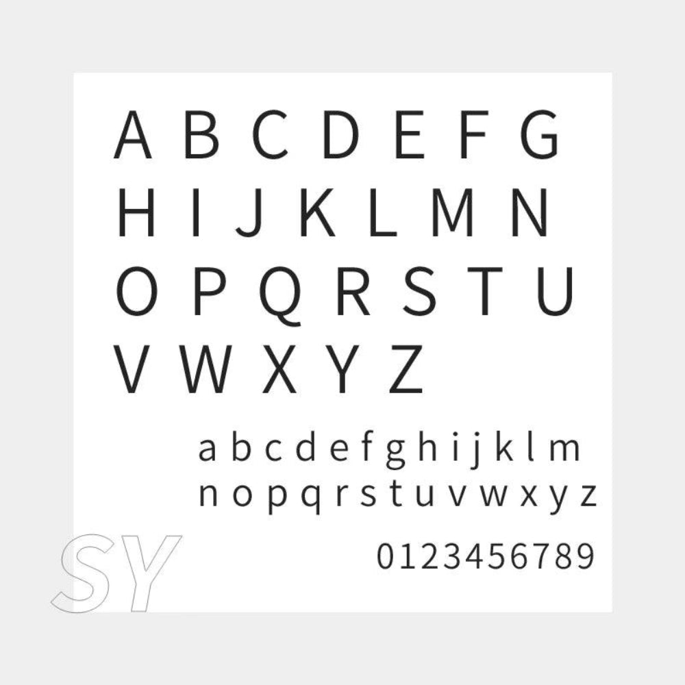 Personalized Pearl Kette SY Schriftart - Fascina