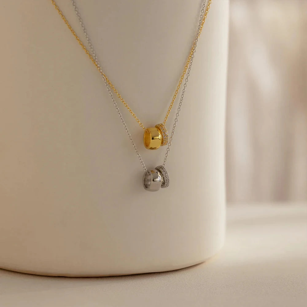 Duo Elegance Anhänger Kette