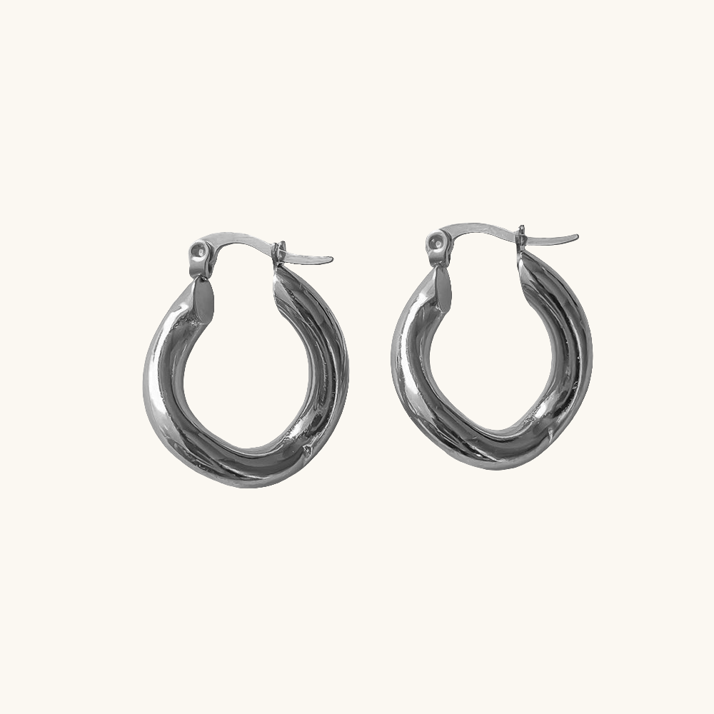Twist Glam Hoops Ohrringe