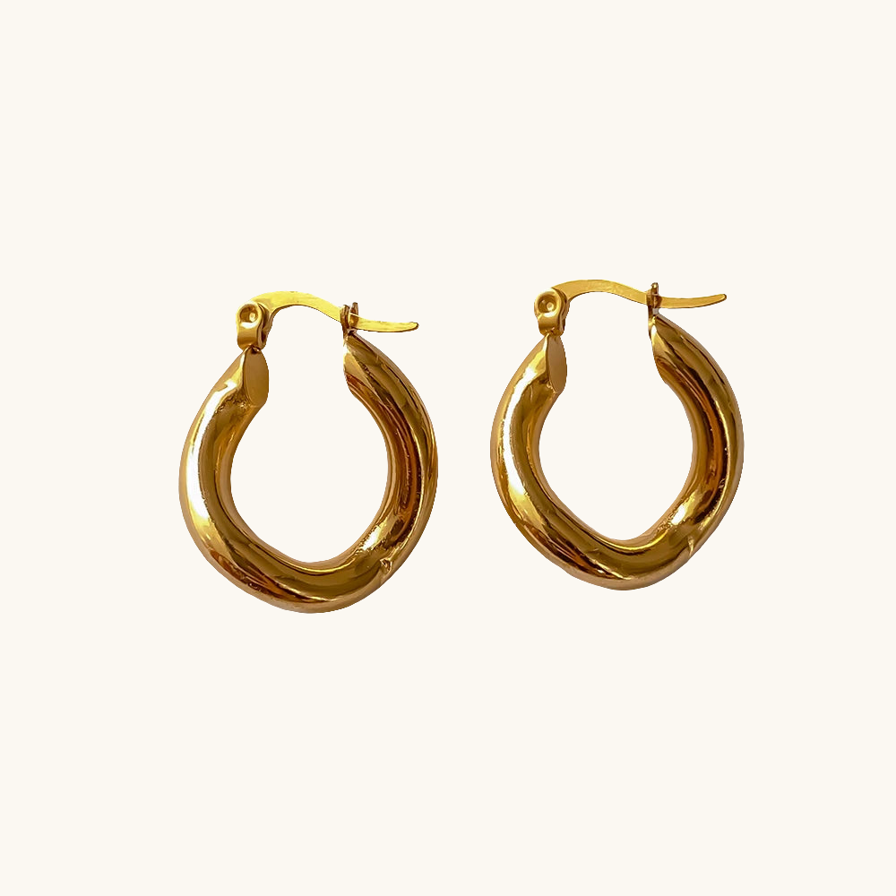 Twist Glam Hoops Ohrringe