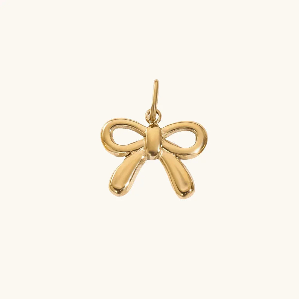 Schleifen Anhänger Schleife 02 / Gold – Fascina