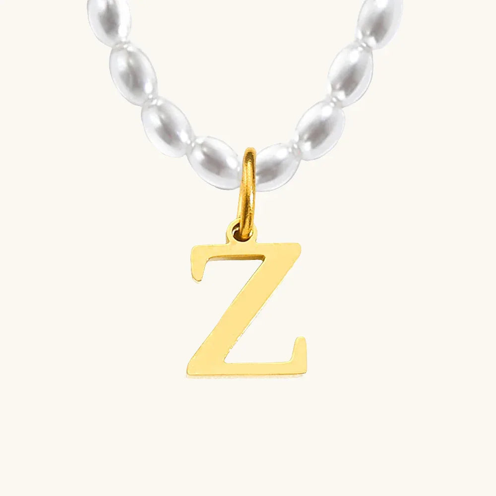 Initial Pearl Perlenkette Z – Fascina