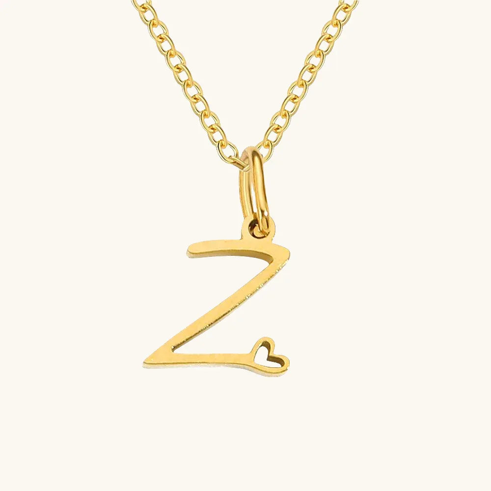 Initial Heart Kette A / Gold – Fascina
