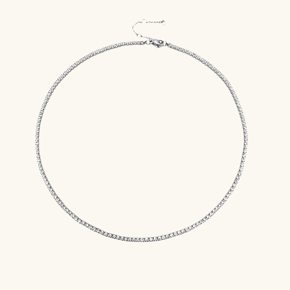 Crystal Kette Silber - Fascina