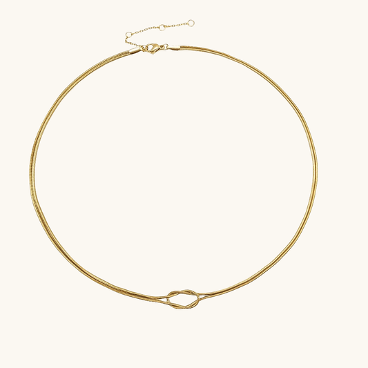 Knotted Snake Kette Gold - Fascina
