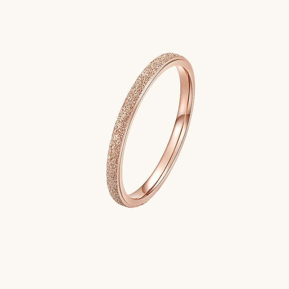 Simple Scrub Ring 2mm Rosegold - Fascina