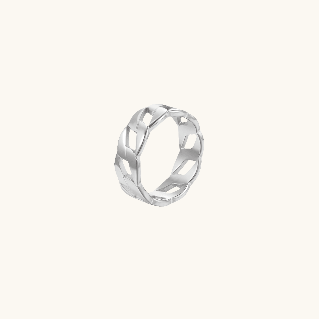 Classic Chain Ring Silber - Fascina