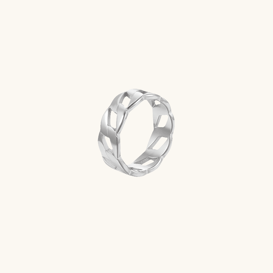 Classic Chain Ring Silber - Fascina