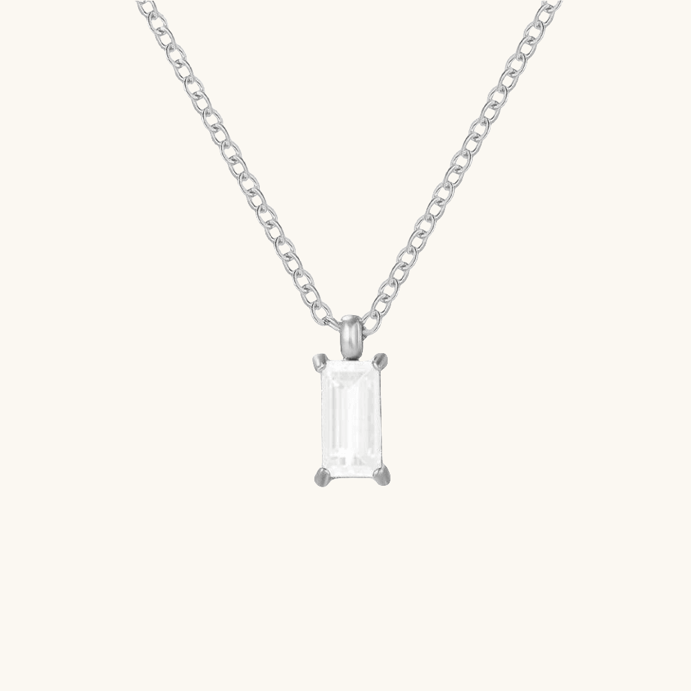 Shiny Crystal Kette Silber - Fascina