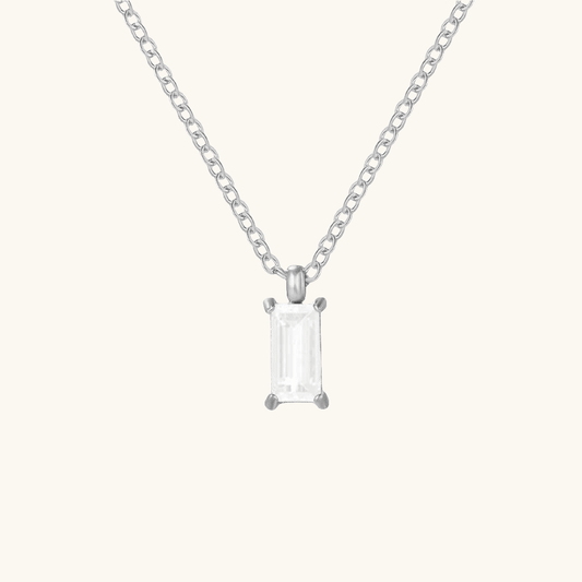 Shiny Crystal Kette Silber - Fascina
