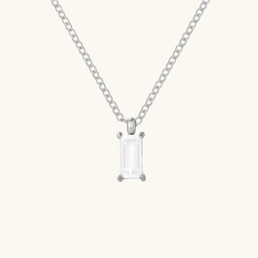 Shiny Crystal Kette Silber - Fascina