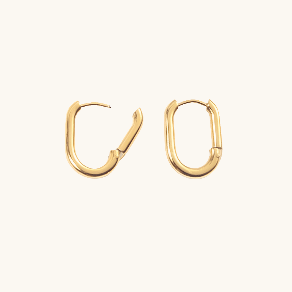 Lock Stud Ohrringe Gold - Fascina