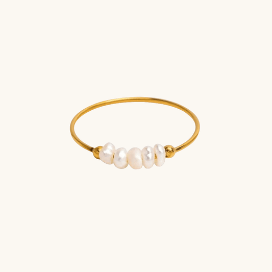 Pearl Blossom Ring Gold - Fascina