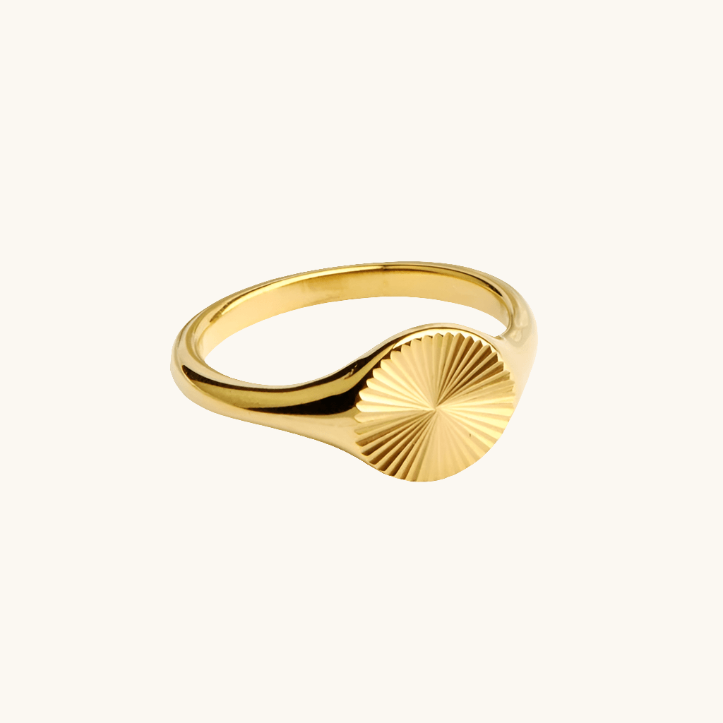 Circle Wave Ring Gold - Fascina