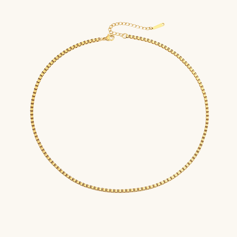 Snake Box Kette 3mm Gold  - Fascina