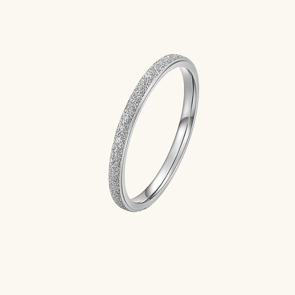 Simple Scrub Ring 2mm Silber - Fascina