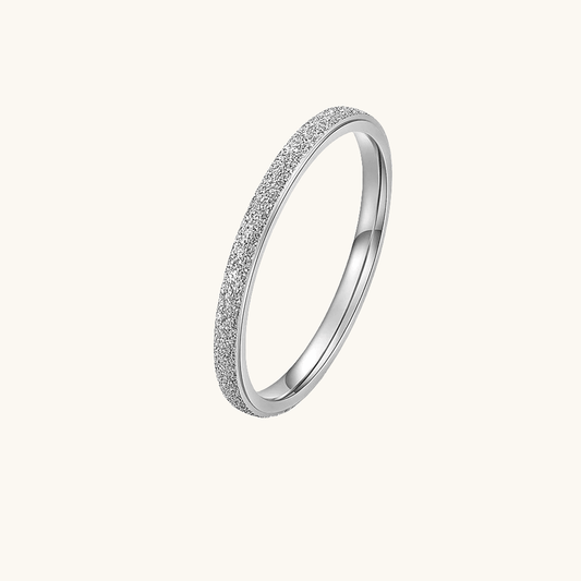 Simple Scrub Ring 2mm Silber - Fascina
