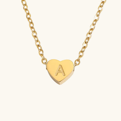 Initial Herz Buchstabenkette - Fascina Gold