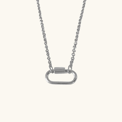 Silber / Essence Karabiner Kette / 20x10 mm – Fascina