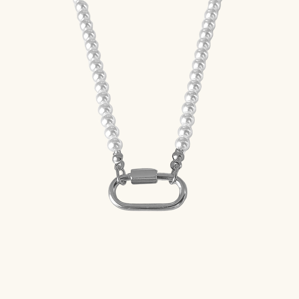 Silber / Ocean Karabiner Kette / 20x10 mm – Fascina