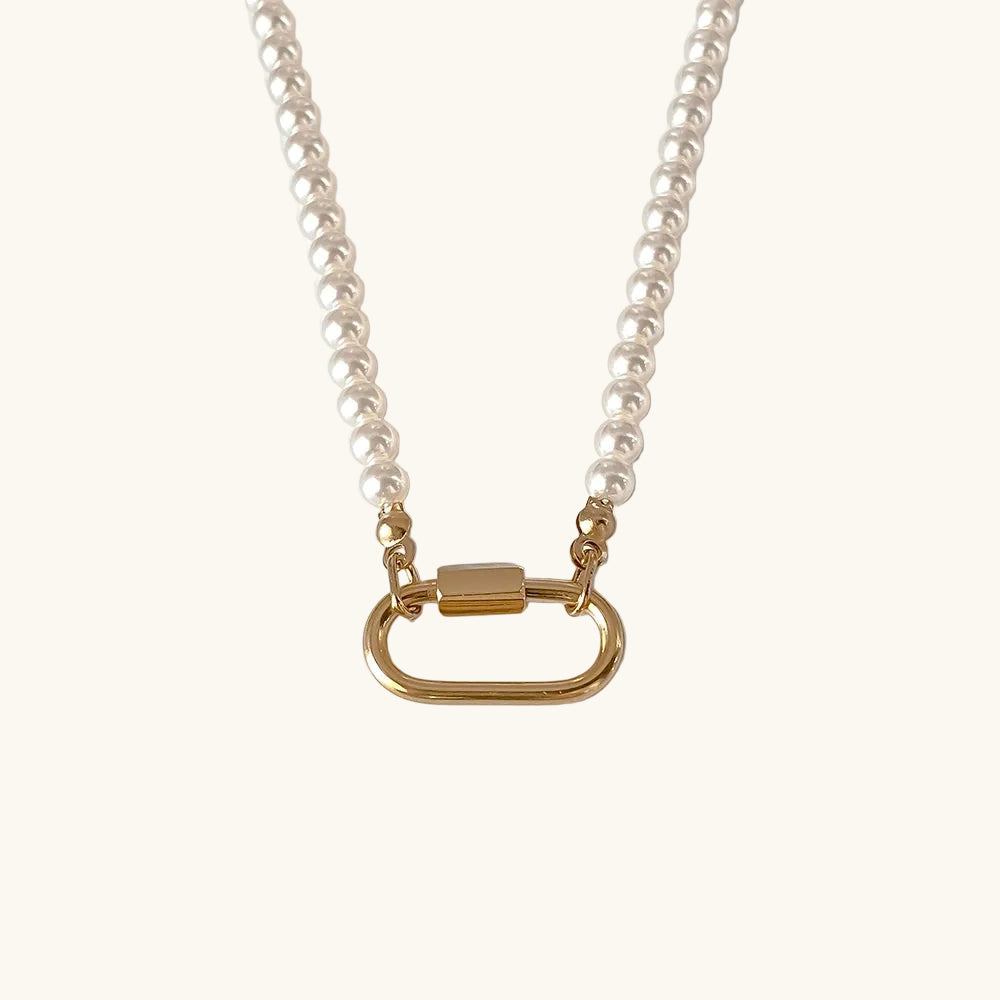 Gold / Ocean Karabiner Kette / 20x10 mm – Fascina