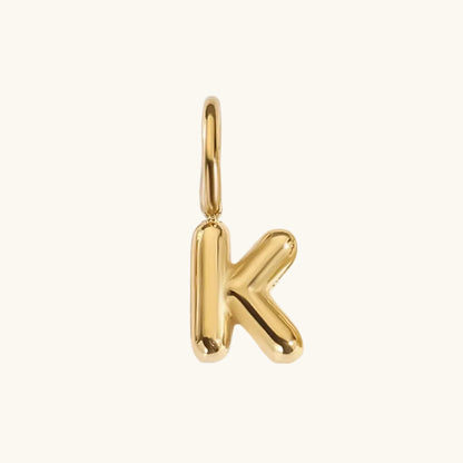 Ballon Buchstaben Anhänger Gold / K – Fascina