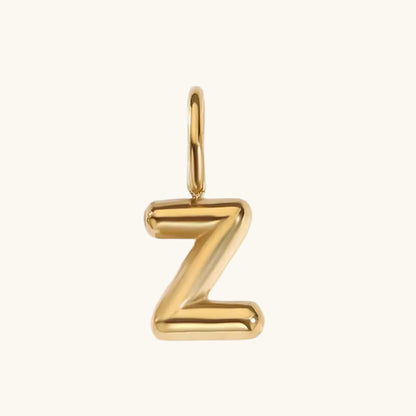 Ballon Buchstaben Anhänger Gold / Z – Fascina