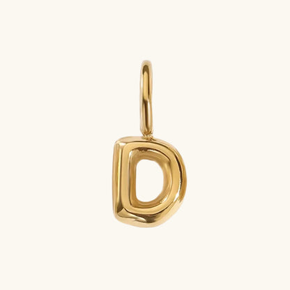 Ballon Buchstaben Anhänger Gold / D – Fascina