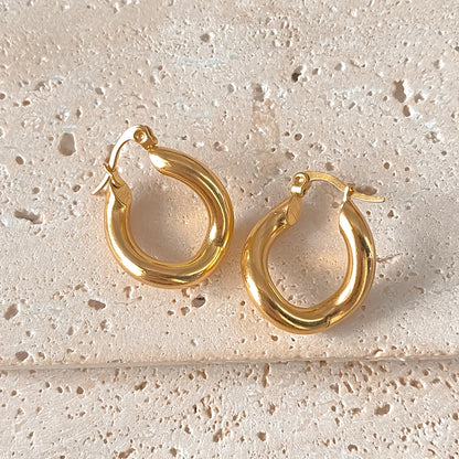 Twist Glam Hoops Ohrringe