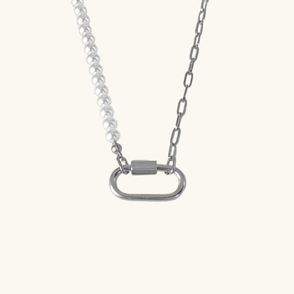 Silber / Ocean Link Karabiner Kette / 20x10 mm – Fascina