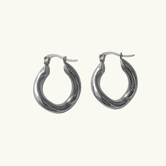Twist Glam Hoops Ohrringe