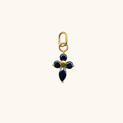 Blumen Kreuz Kleeblatt Anhänger