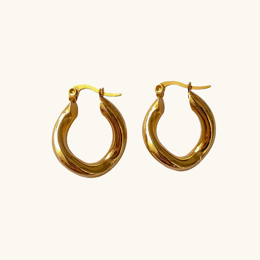 Twist Glam Hoops Ohrringe