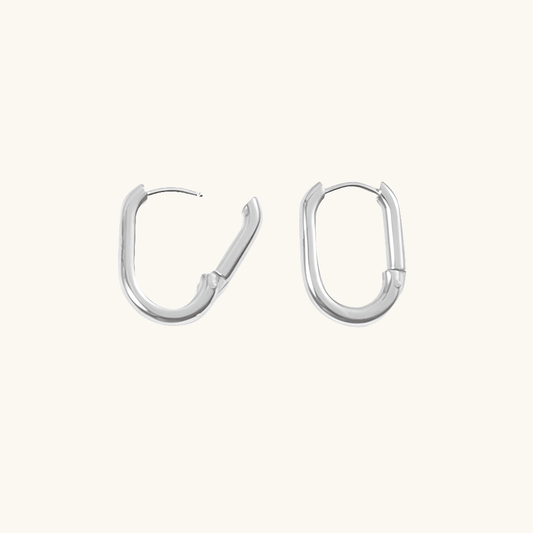 Lock Stud Ohrringe Silber - Fascina